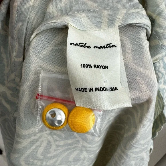 Natalie Martin Fiore Maxi Dress with yellow buttons - Picture 5 of 8